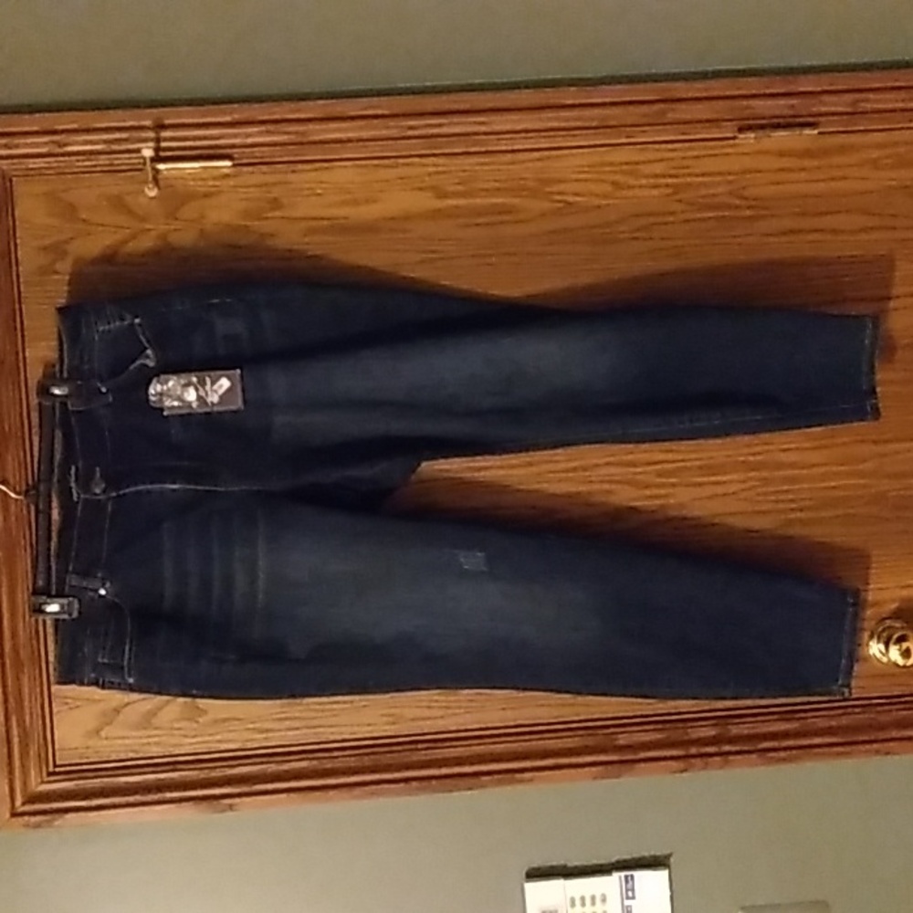 Women's  Morgan & Walker Slightly Distressed Skinny Jeans